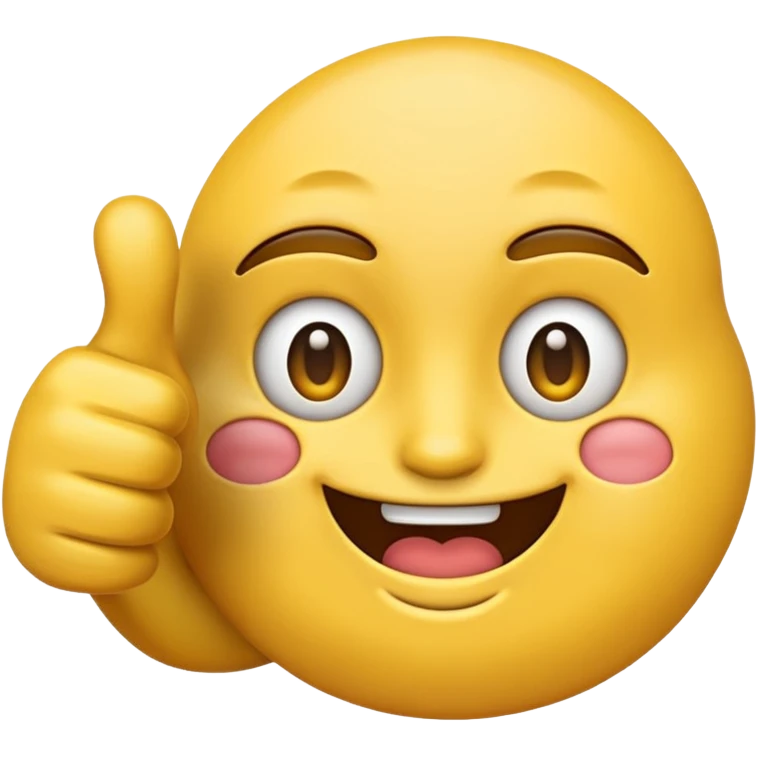 Emoji with two thumbs up but kinda awkward  emoji