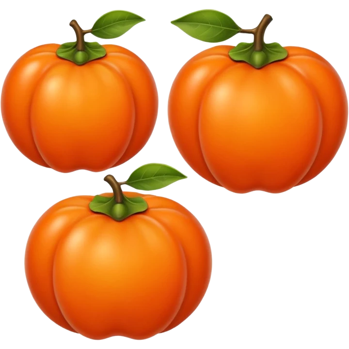 persimmon emoji