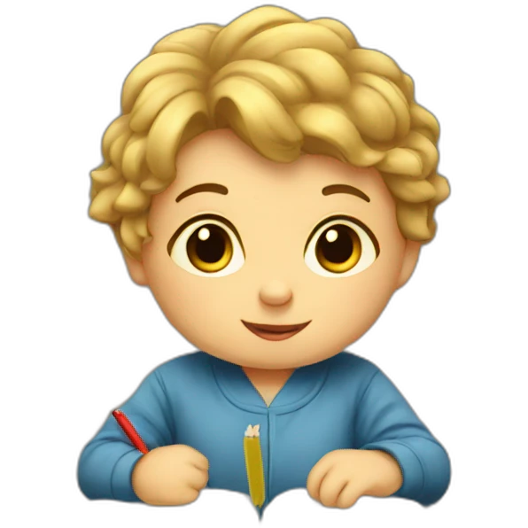Studying baby emoji