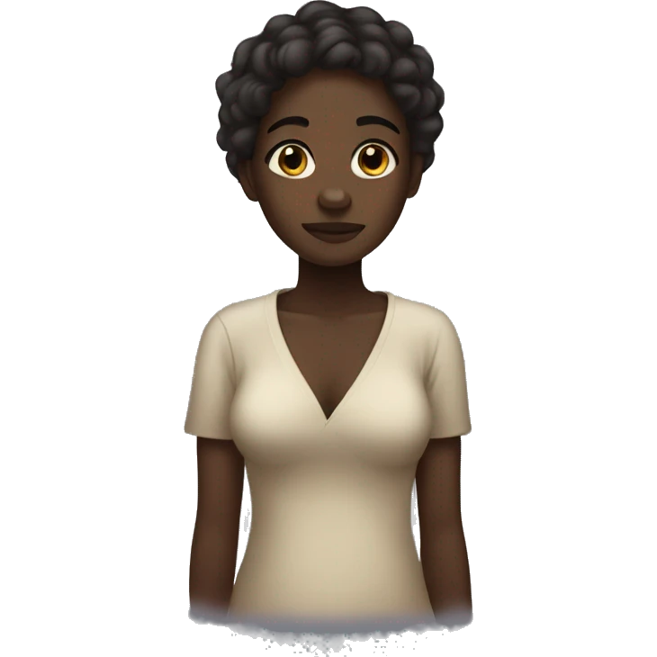 dark skin girl going to bed emoji