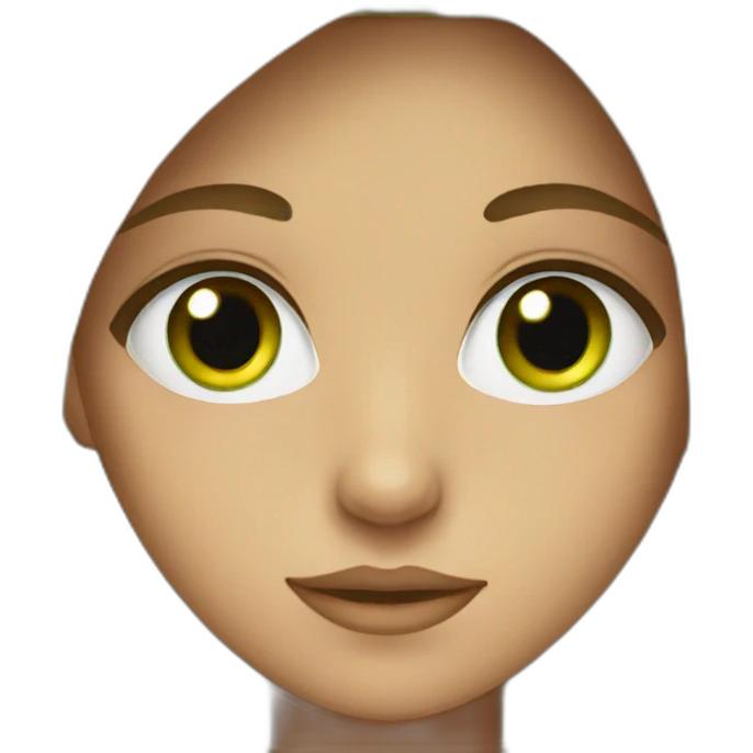Girl with green eyes emoji