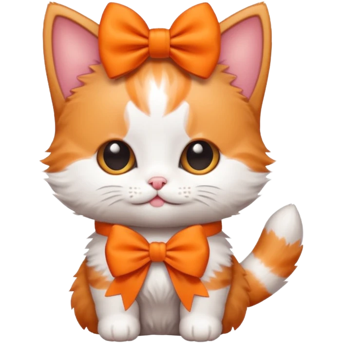 Котёнок с бантиком emoji