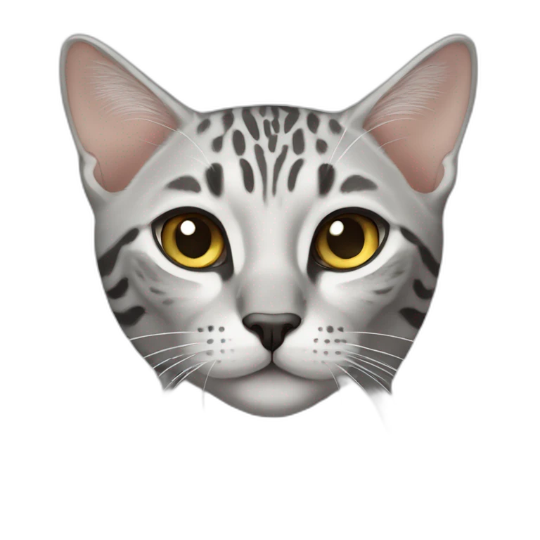Egyptian Mau cat emoji