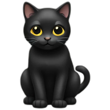 Black cat  emoji