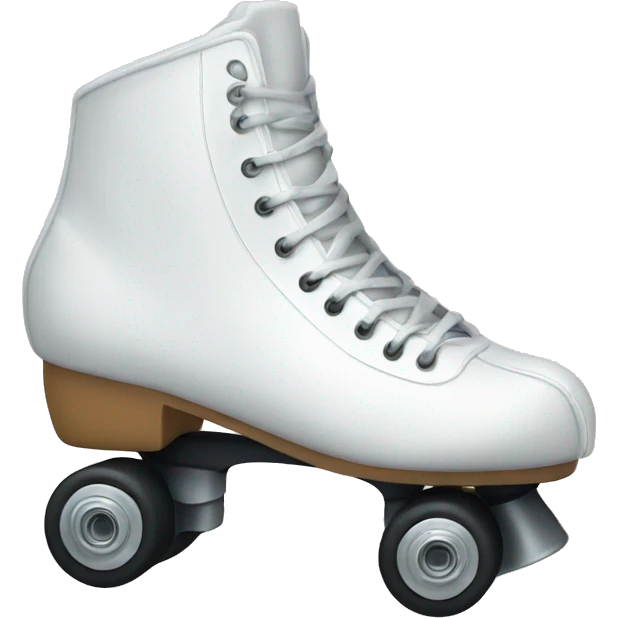 White rollerskate artistic emoji