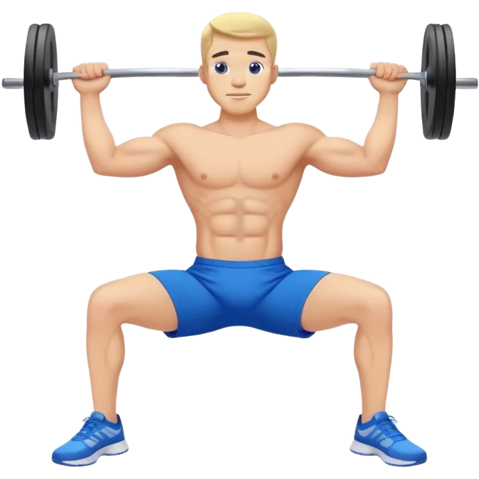 glute-bridges-exercise guy with blue shorts  emoji