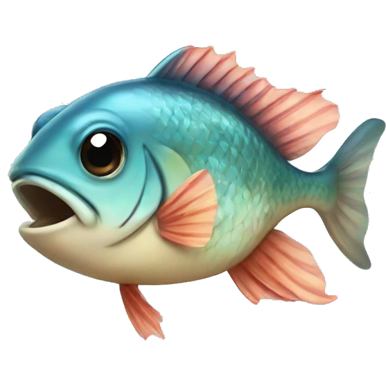 Fish wearing a bow  emoji