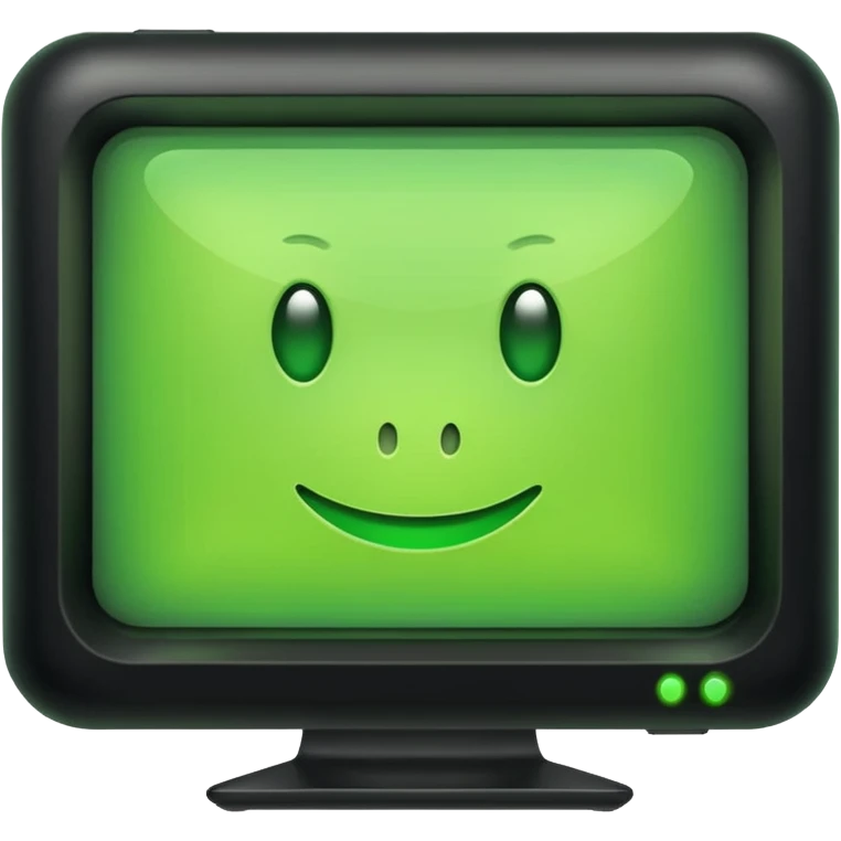 green monitor emoji