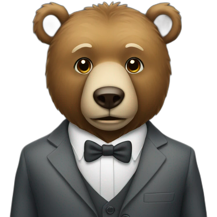 bear in suit emoji