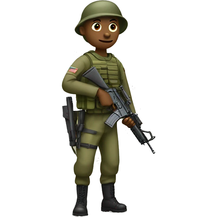 Soldier with rifle  emoji
