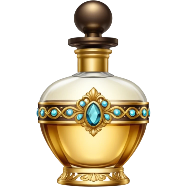 bottle of perfume gold exquisite large takes all the space

 emoji