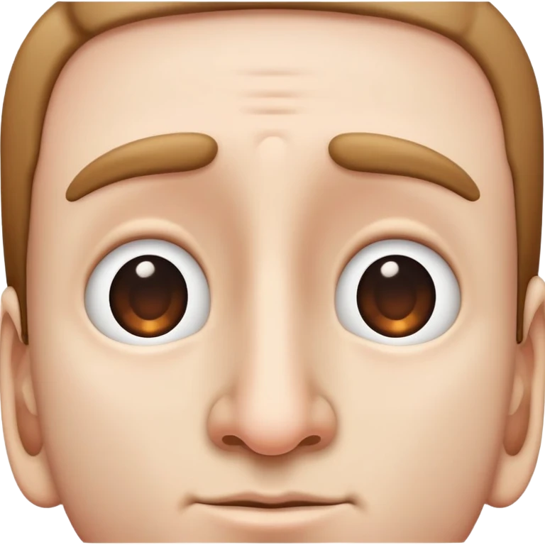 Peer with big nose emoji