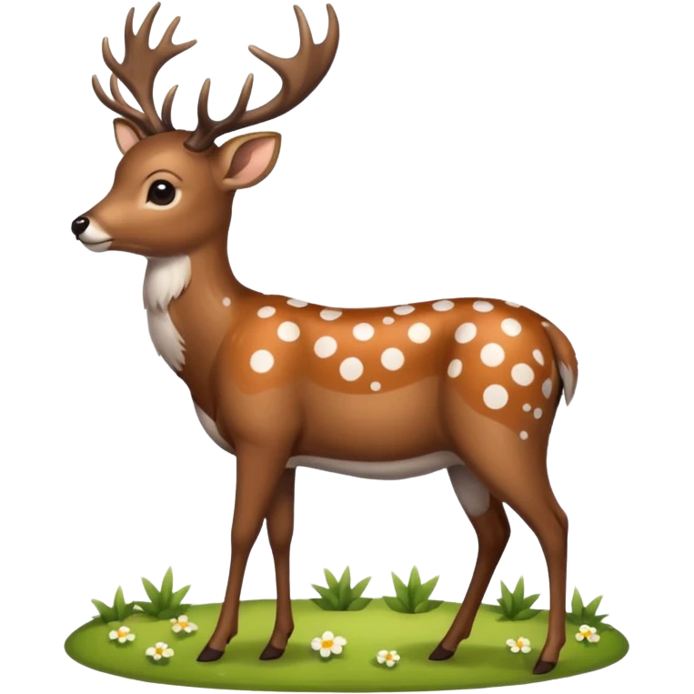 polka dot deer emoji