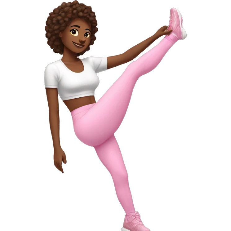 it girl aesthetic, pilates pink  emoji