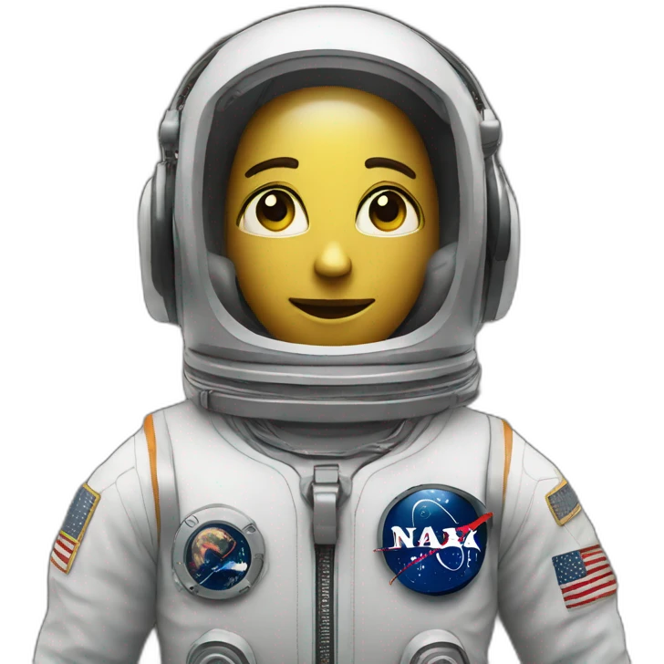 AN ASTRONAUT WITH HEADPHONES AND CRYSTAL VISOR emoji