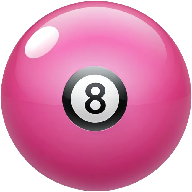 pink eight ball emoji