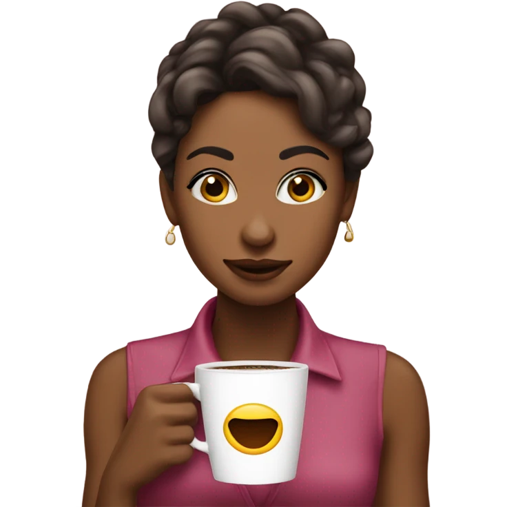 coquette cute coffee emoji