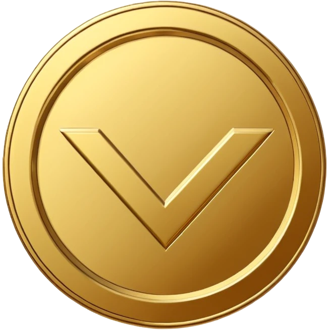 Minimal line-art icon of a single coin with a bold checkmark next to it, clean modern style, simple outlines, slight 3D, no background, transparent, represents approved and ethical earnings. emoji