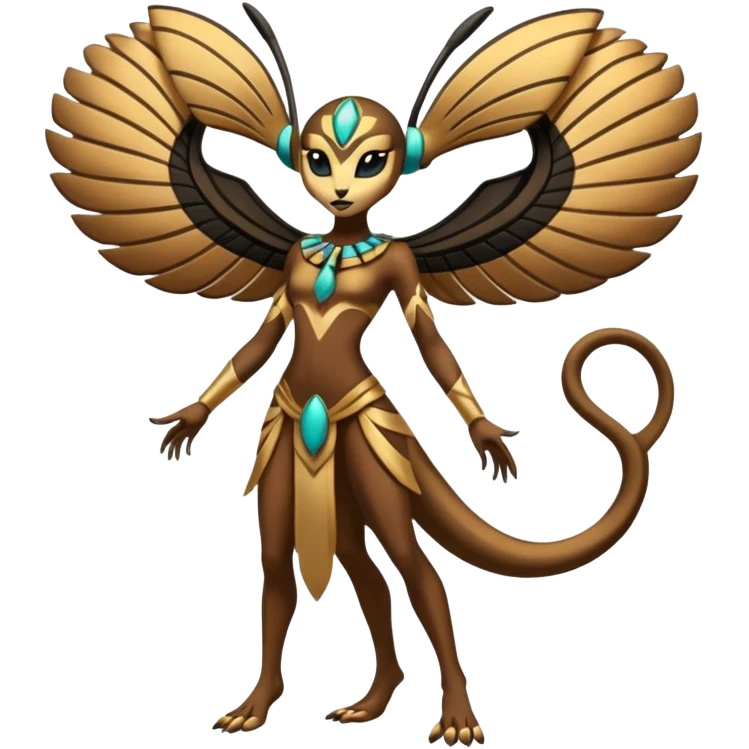 Ancient Epic Legendary Egyptian Exotic Colorful Tropical Meloetta-Venom-Heliolisk-Helioptile-fusion, full body, tribal markings  emoji