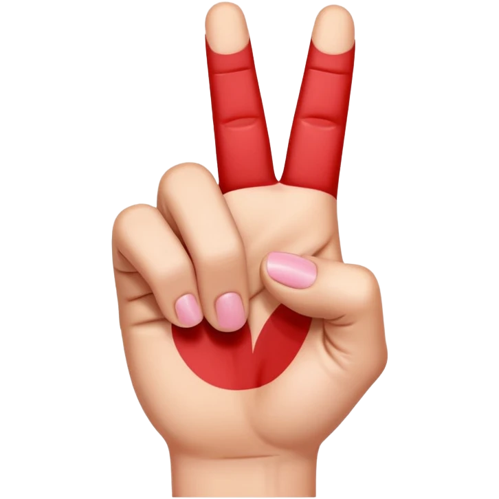 Raised pinky finger emoji