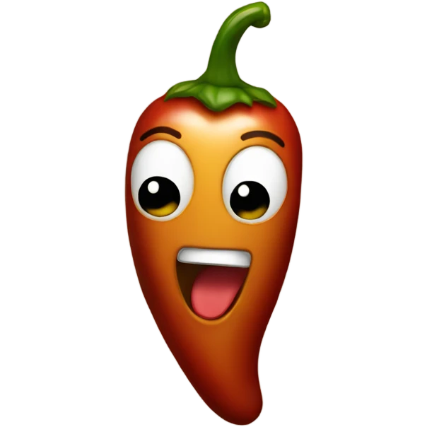 Chili singing emoji
