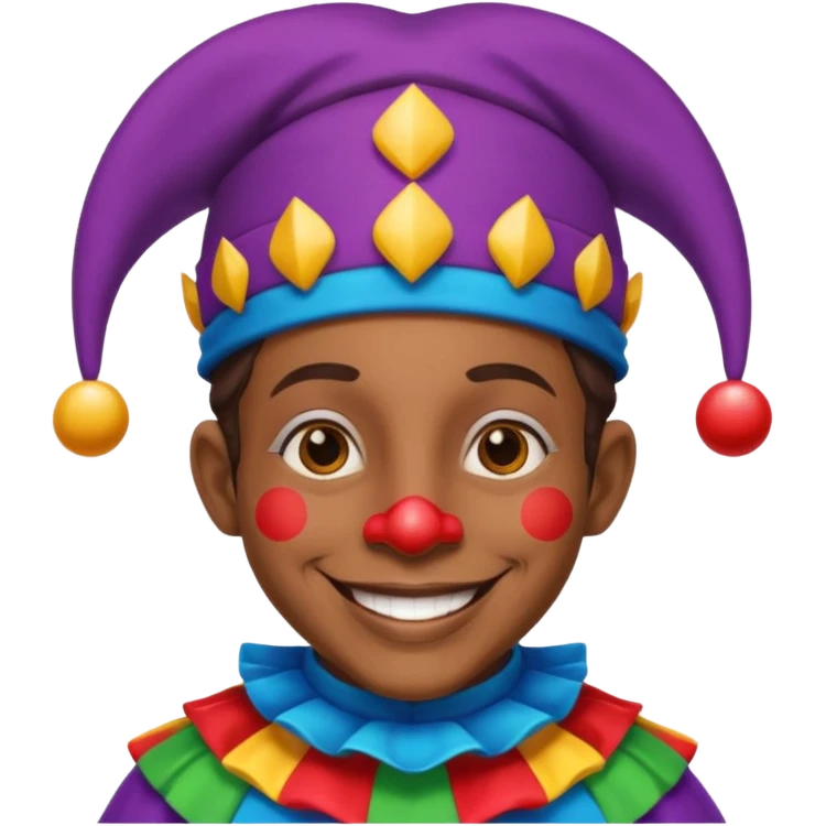 African American jester  emoji