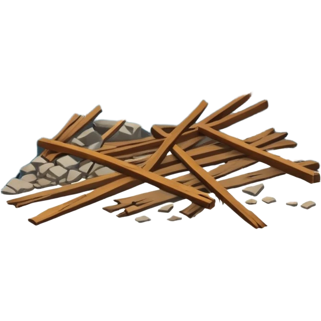 Damaged Building Interior emoji