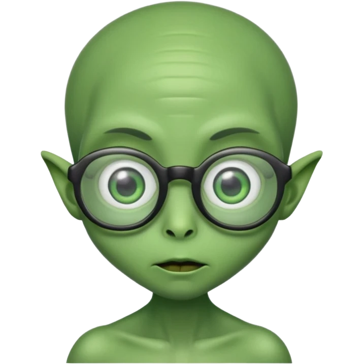 allien with glasses emoji