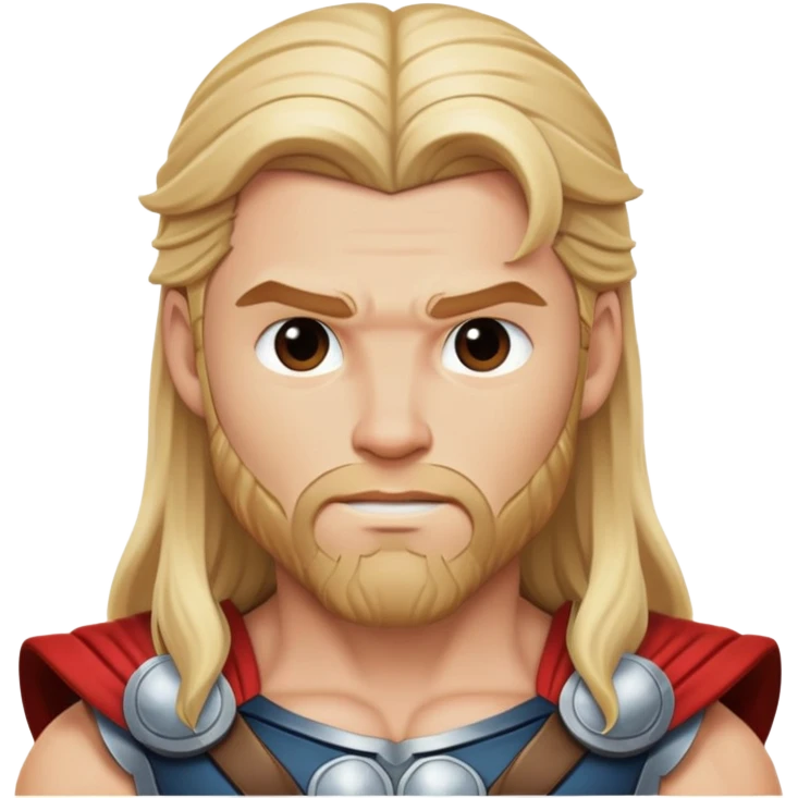 thor with long blonde hair emoji