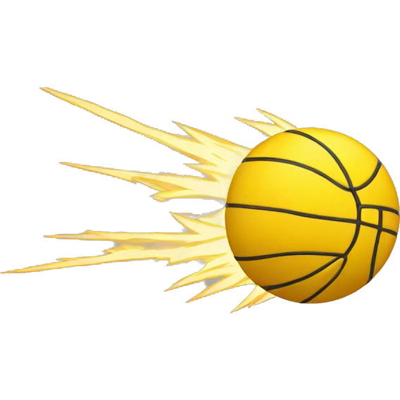 Yellow thunder ball emoji