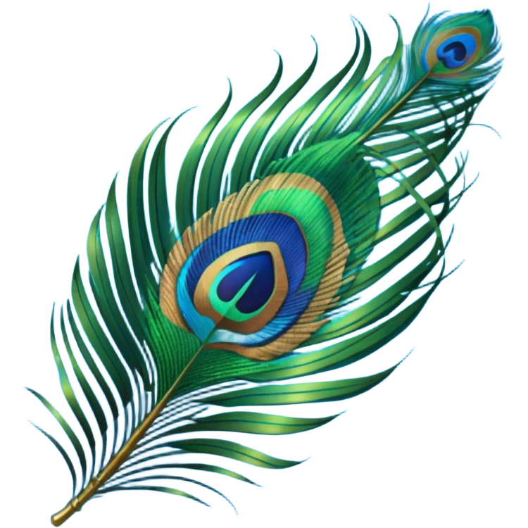 Peacock feather emoji