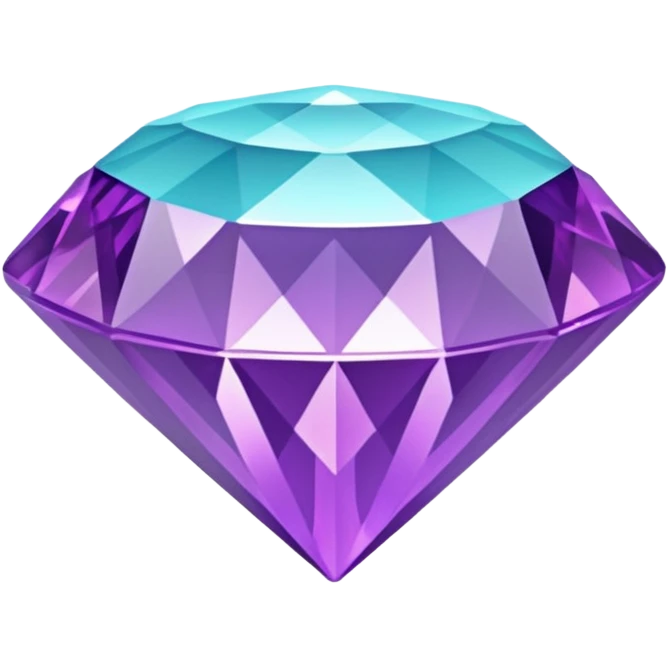 purple cian diamond emoji