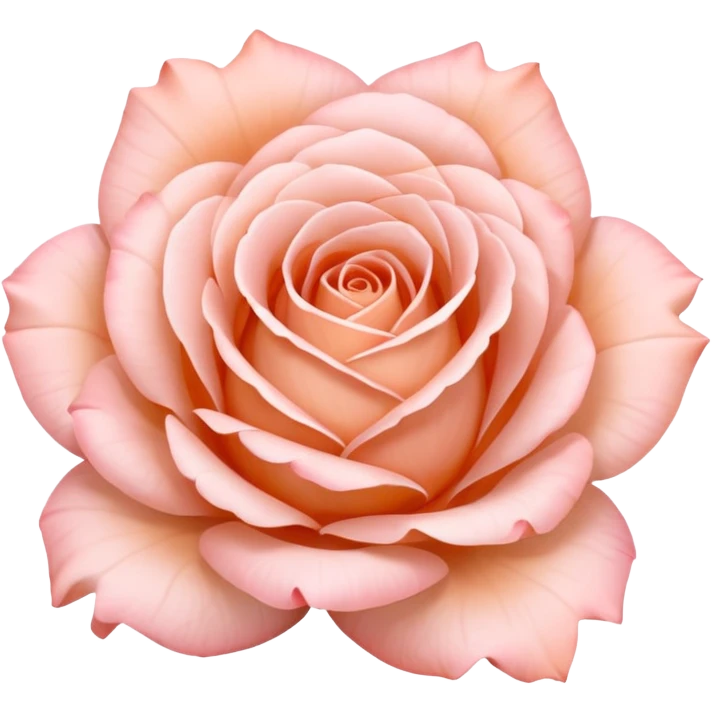 Pale pink and peach Receptacle rose emoji