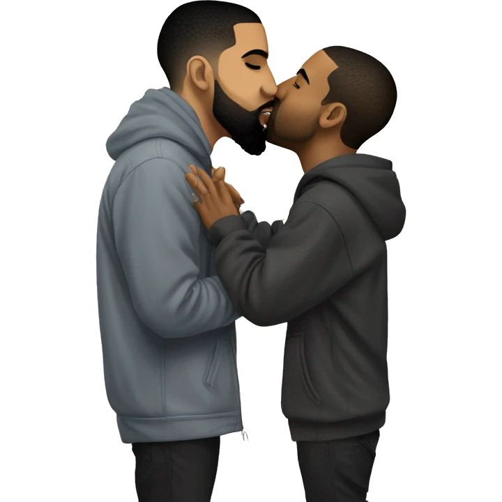 Drake kissing kendrick emoji