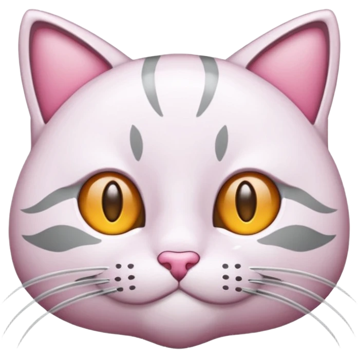 розовый котенок emoji
