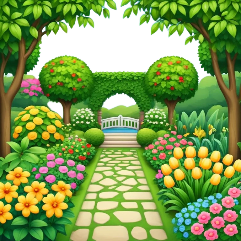 Fancy deluxe garden emoji