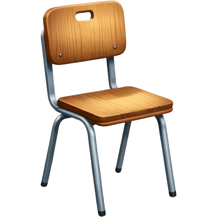 Empty classroom chair = absence emoji
