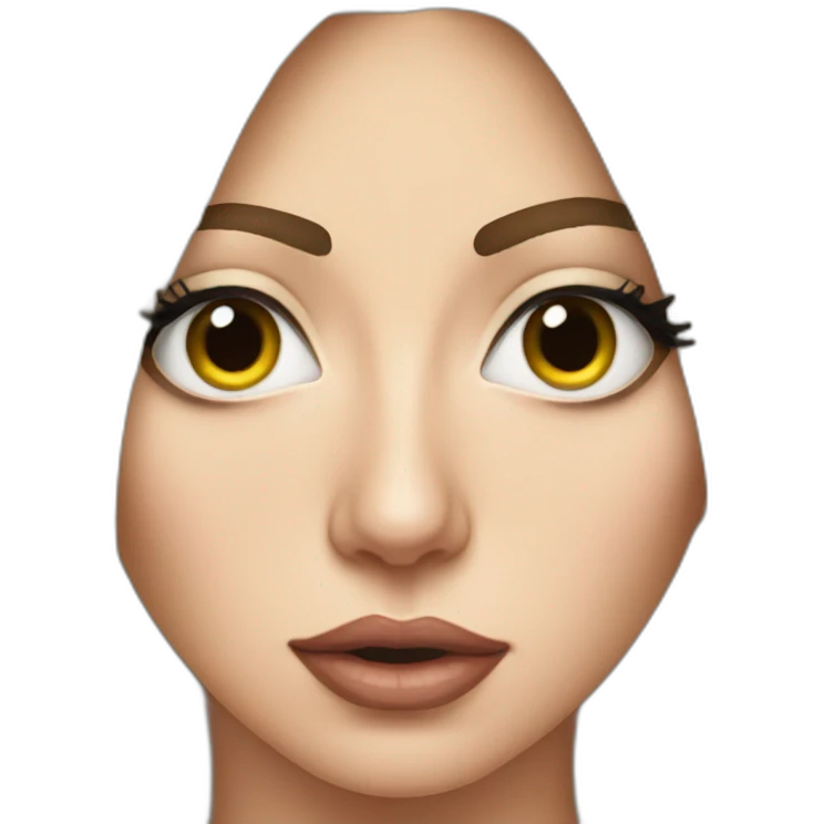 Lady gaga side eye emoji