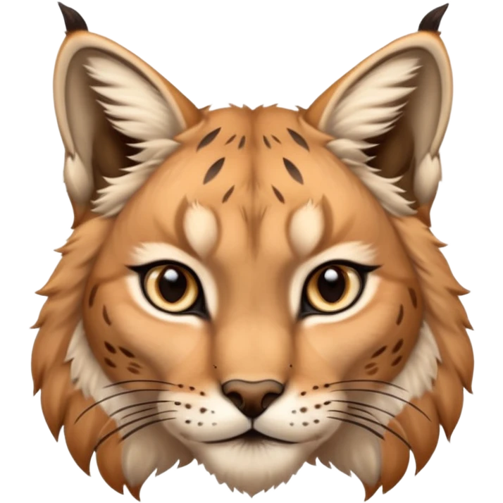 A high-resolution photo-realistic digital illustration of a majestic lynx, chest upward A high-resolution, photo-realistic digital illustration of a majestic young Eurasian lynx, shown from the shoulder upwards with lynx markings emoji