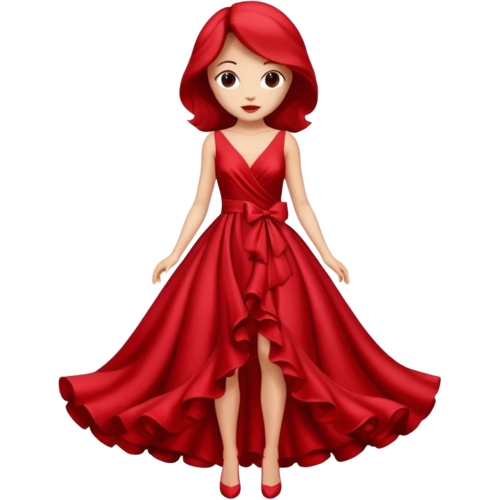 red rose dress no body emoji