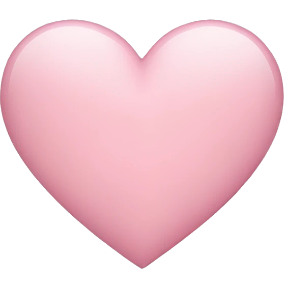 Light pink heart emoji