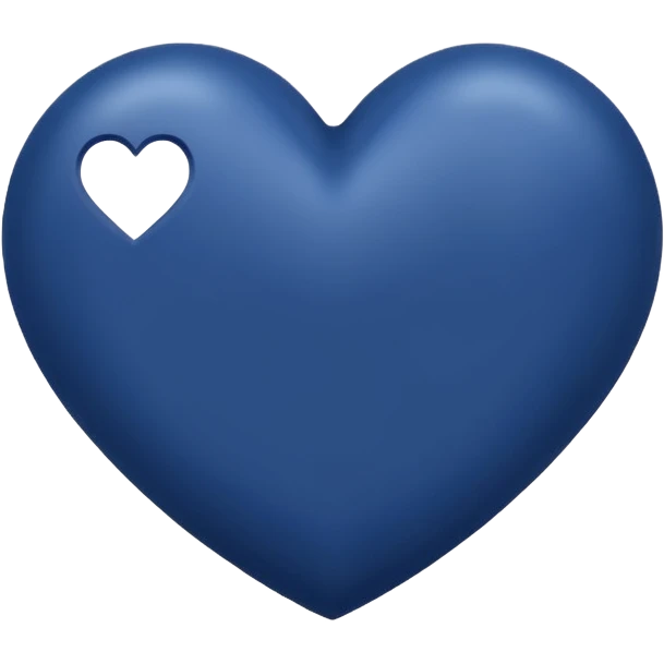 navy blue heart emoji