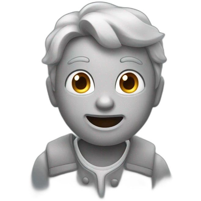 Chat Gris qui fais un doigt emoji