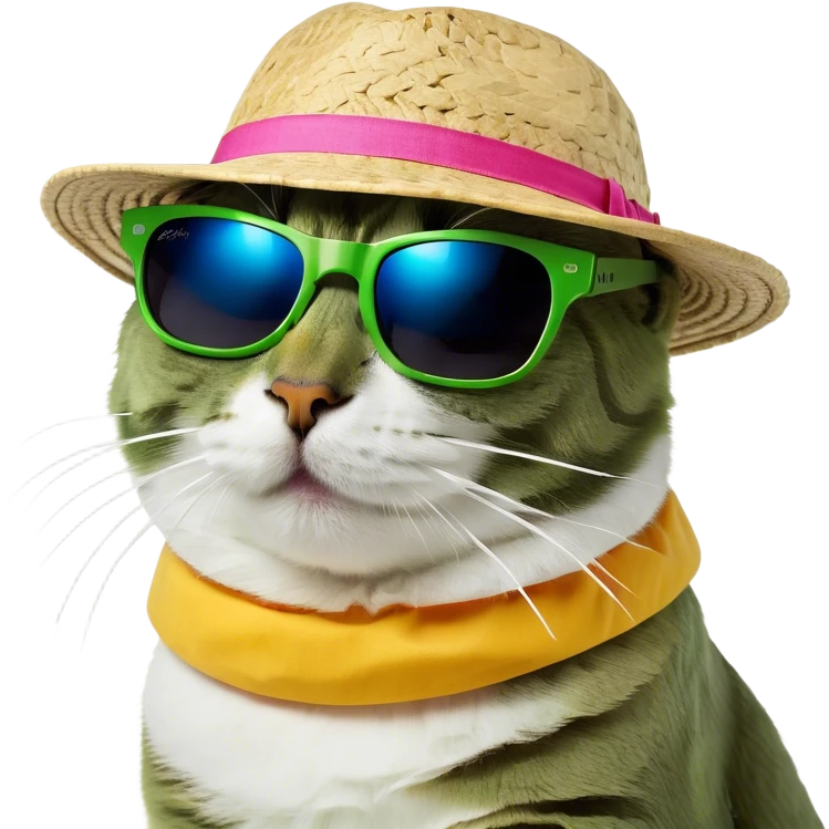 Cat with sunglasses emoji