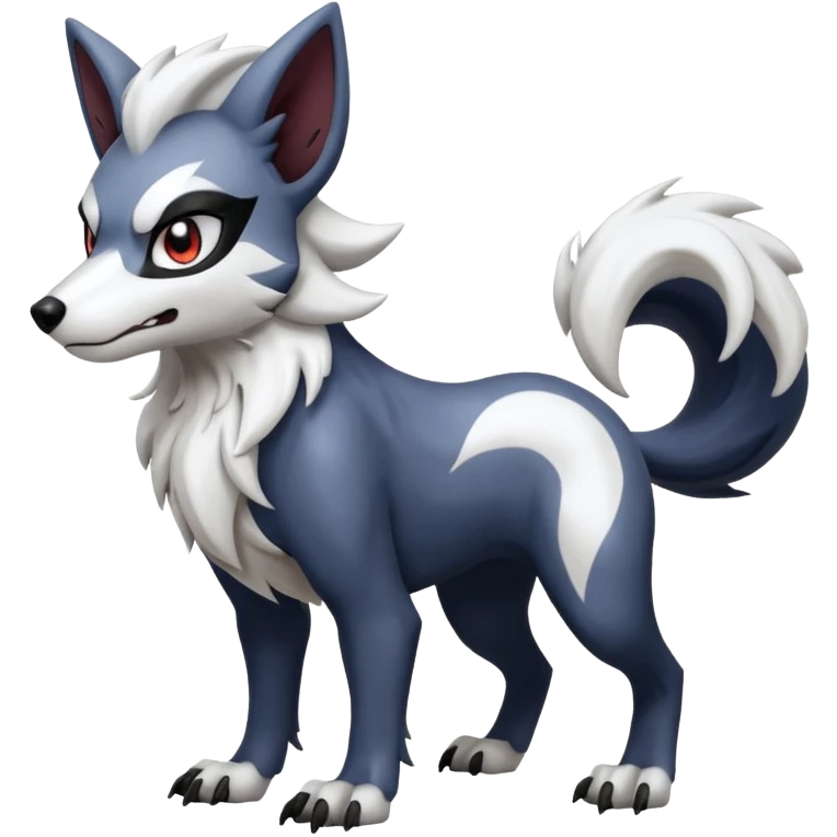Lycanroc-Absol-Fakémon-hybrid-creature (full body)  emoji