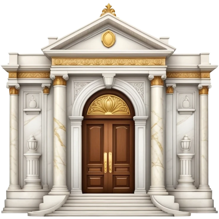 luxury mansion with grand entrance emoji