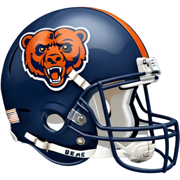 Chicago Bears helmet and logo emoji