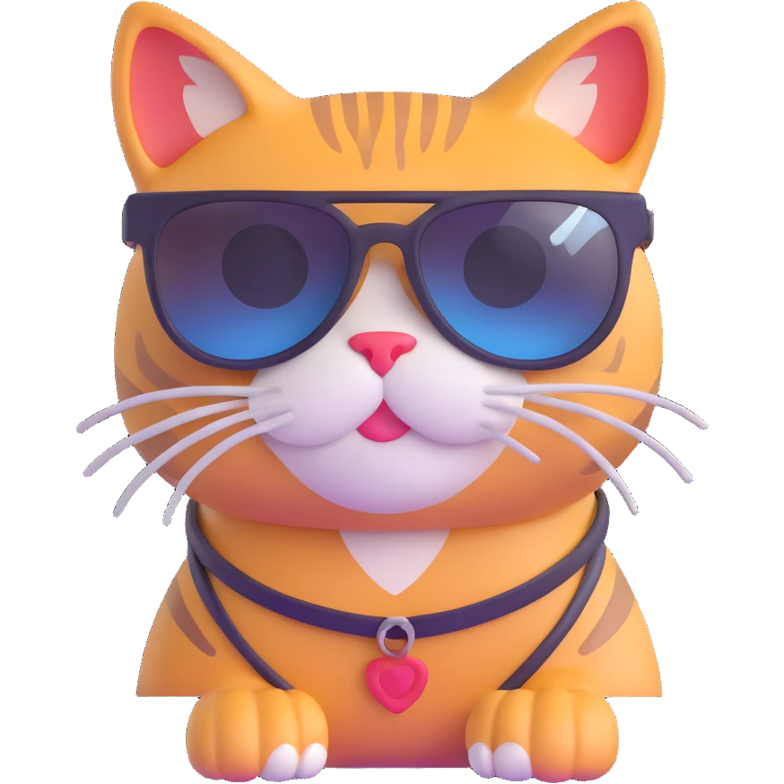 cat wearing sunglasses emoji