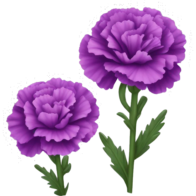 purple carnations  emoji