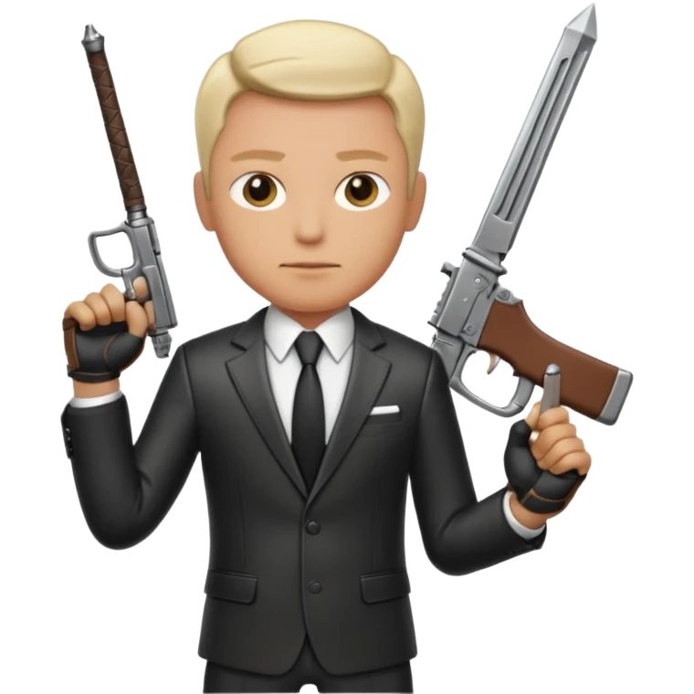 Boss with a prada weapon emoji